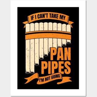 Funny Pane Pipes Flute Player Gift Posters and Art